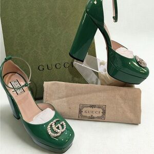 Gucci Emerald Green Platform Pumps (US 8.5-9)